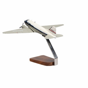 Douglas DC-3 Clear Canopy Large Mahogany Model