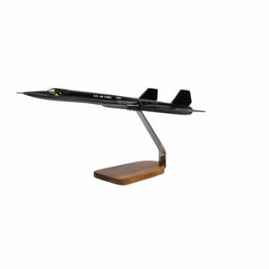 Lockheed SR-71 Blackbird Clear Canopy Large Mahogany Model