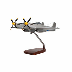 North American Aviation P-82 Twin Mustang Large Mahogany Model