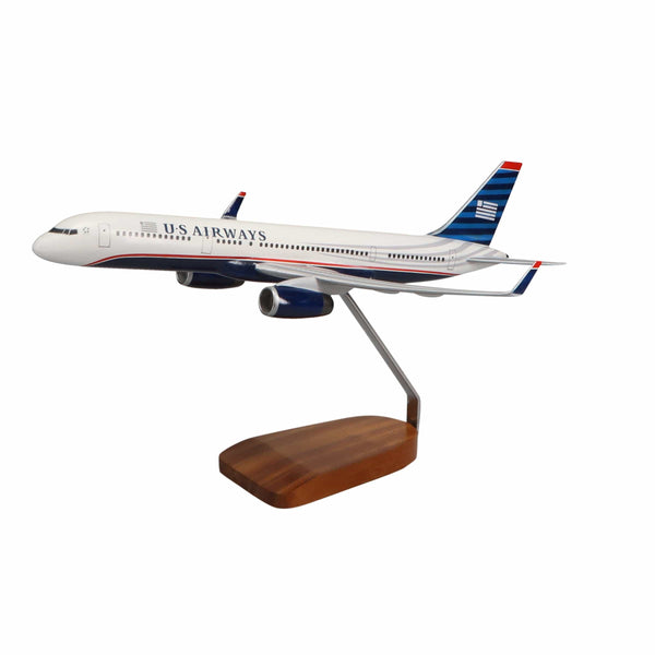 Boeing 757-200 US Airways Large Mahogany Model