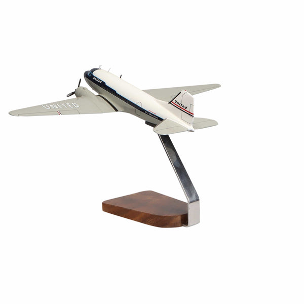 Douglas DC-3 Clear Canopy Large Mahogany Model