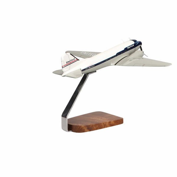 Douglas DC-3 Clear Canopy Large Mahogany Model