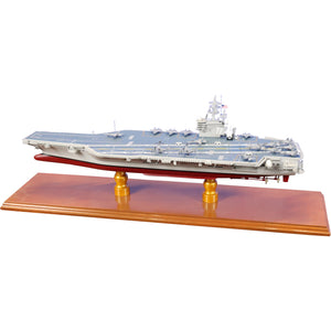 USS George H.W. Bush (CVN-77) Nimitz-Class Supercarrier Large Mahogany Model