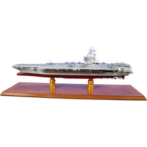 USS George H.W. Bush (CVN-77) Nimitz-Class Supercarrier Large Mahogany Model