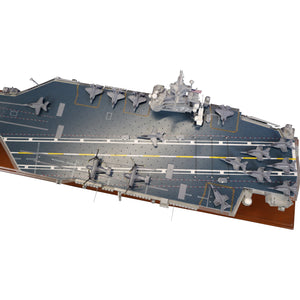 USS George H.W. Bush (CVN-77) Nimitz-Class Supercarrier Large Mahogany Model