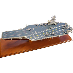 USS George H.W. Bush (CVN-77) Nimitz-Class Supercarrier Large Mahogany Model