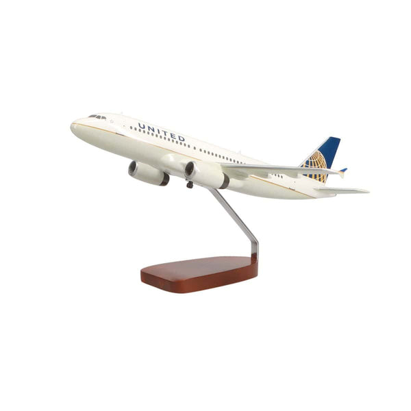 Airbus A320 United Airlines (Continental Merger Livery) Large Mahogany Model