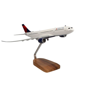 High Flying Models Aircraft Models Airbus A330-900 Delta Air Lines Large Mahogany Model