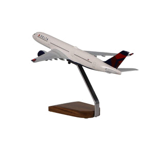 High Flying Models Aircraft Models Airbus A350-900 Delta Air Lines Large Mahogany Model