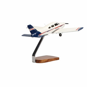 High Flying Models Aircraft Models ATP Piper Archer TX Clear Canopy Large Mahogany Model
