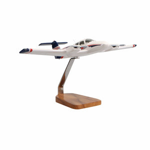 High Flying Models Aircraft Models ATP Piper Seminole Clear Canopy Large Mahogany Model