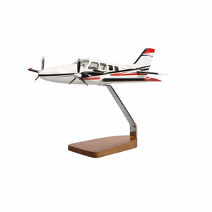 High Flying Models Aircraft Models Beechcraft® Baron G58 Clear Canopy Large Mahogany Model