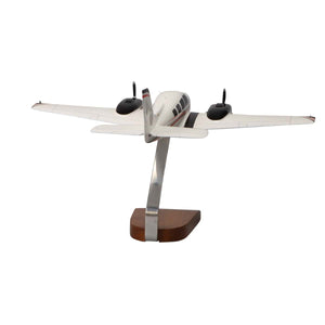 High Flying Models Aircraft Models Beechcraft Baron G58 (Red/Black) Large Mahogany Model