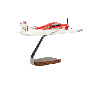 High Flying Models Aircraft Models Beechcraft® Bonanza G36 Clear Canopy Large Mahogany Model