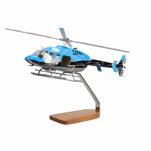 High Flying Models Aircraft Models Bell® 407 Clear Canopy Large Mahogany Model