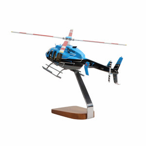 High Flying Models Aircraft Models Bell® 407 Clear Canopy Large Mahogany Model