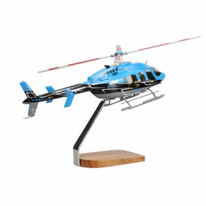 High Flying Models Aircraft Models Bell® 407 Clear Canopy Large Mahogany Model
