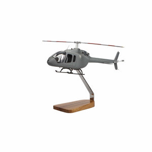 High Flying Models Aircraft Models Bell® 505 Jet Ranger Clear Canopy X Large Mahogany Model