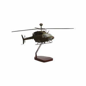 High Flying Models Aircraft Models Bell® OH-58 Kiowa Warrior Large Mahogany Model