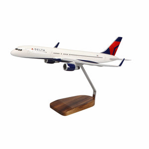 High Flying Models Aircraft Models Boeing 757-200 Delta Air Lines Large Mahogany Model