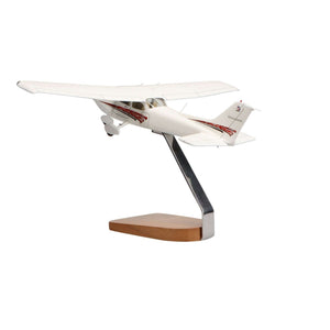 High Flying Models Aircraft Models Cessna® 172 Skyhawk SP (Red) Clear Canopy Large Mahogany Model