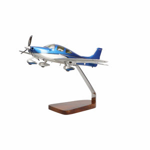 High Flying Models Aircraft Models Cirrus SR22 Clear Canopy Large Mahogany Model