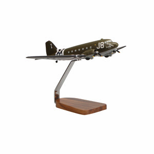 High Flying Models Aircraft Models Douglas C-47A Skytrain "Kilroy Is Here" Large Mahogany Model
