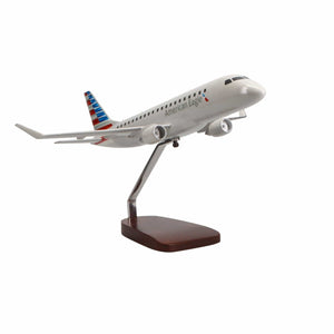 High Flying Models Aircraft Models Embraer E175 American Airlines Large Mahogany Model