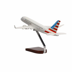 High Flying Models Aircraft Models Embraer E175 American Airlines Large Mahogany Model