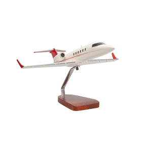 High Flying Models Aircraft Models Learjet 40 Large Mahogany Model