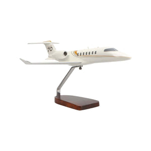 High Flying Models Aircraft Models Learjet 70 Large Mahogany Model