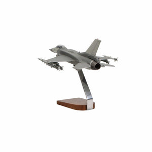 High Flying Models Aircraft Models Lockheed Martin F-16 Fighting Falcon® Clear Canopy w/Full Armament Large Mahogany Model