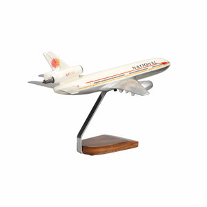 High Flying Models Aircraft Models McDonnell Douglas DC-10 National Airlines Large Mahogany Model
