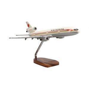 High Flying Models Aircraft Models McDonnell Douglas DC-10 National Airlines Large Mahogany Model