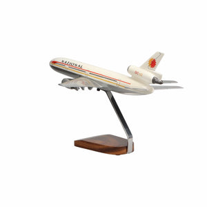 High Flying Models Aircraft Models McDonnell Douglas DC-10 National Airlines Large Mahogany Model