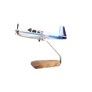 High Flying Models Aircraft Models Mooney M20F Large Mahogany Model