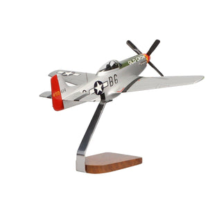 High Flying Models Aircraft Models North American P-51 Mustang Clear Canopy Large Mahogany Model