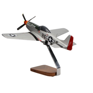 High Flying Models Aircraft Models North American P-51D Mustang (Old Crow) Large Mahogany Model