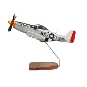 High Flying Models Aircraft Models North American P-51D Mustang (Old Crow) Large Mahogany Model