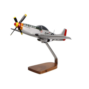 High Flying Models Aircraft Models North American P-51D Mustang (Old Crow) Large Mahogany Model