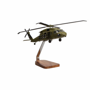 High Flying Models Aircraft Models Sikorsky Armed Black Hawk® Clear Canopy Large Mahogany Model