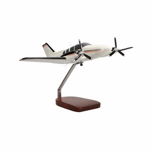 Beechcraft® Baron G58 (Red/Black) Large Mahogany Model