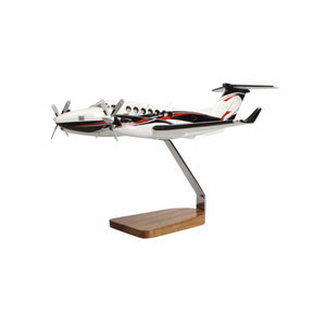 Beechcraft® King Air 360ER Clear Canopy Large Mahogany Model