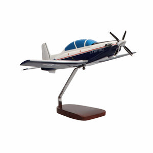 Beechcraft® T-6A Texan II U.S. Air Force (Blue) Large Mahogany Model