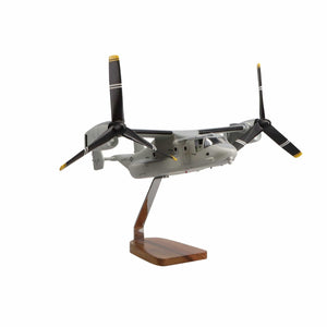 Bell® V-22 Osprey Clear Canopy Large Mahogany Model