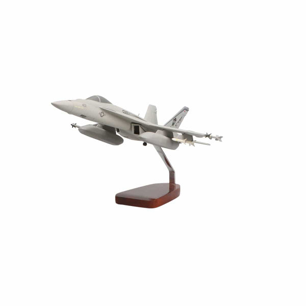 Boeing™ F/A-18E Super Hornet with Drop Tanks Large Mahogany Model