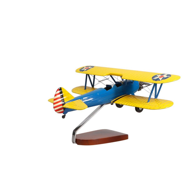 Boeing™ PT-17 Stearman Large Mahogany Model