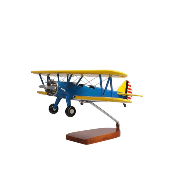 Boeing™ PT-17 Stearman Large Mahogany Model