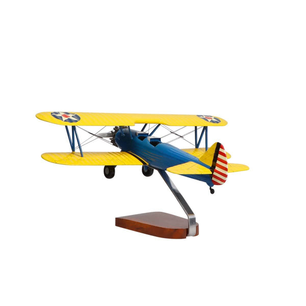Boeing™ PT-17 Stearman Large Mahogany Model