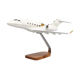Bombardier Challenger 350 Clear Canopy Large Mahogany Model